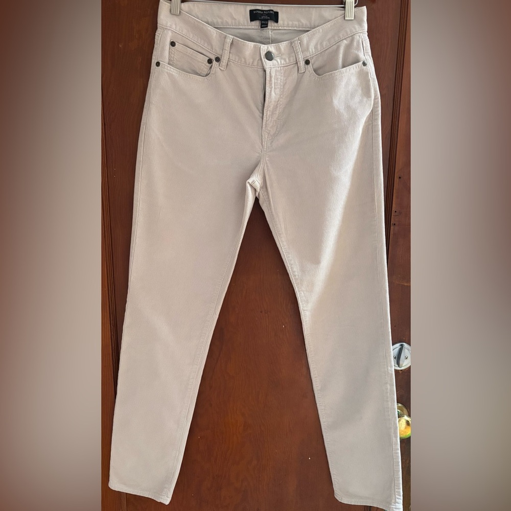Banana Republic slim fit fine corduroy jeans.